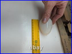 12 Antique VICTORIAN HAND BLOWN MILK GLASS EGGS Never Painted