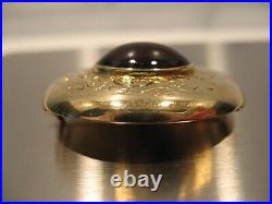 14 kt Gold Late Victorian Circa 1880's Hand Engraved Garnet Pin Pendant' Superb