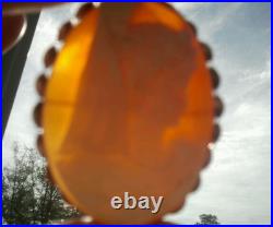 14k Gold Antique Victorian Hand Carved Cameo Shell Large 3d Stunning Details