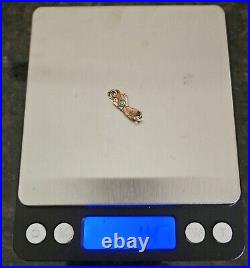 14k Gold Victorian Hand Holding Orb Turquoise Charm Pendant Figa Symbolic