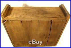 1800s Antique Wood Document Writing Stationary Travel Desk Hand Crafted Vtg 20