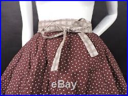 1840s Reversible Hand Sewn Petticoat For Dress W Hand Quilting