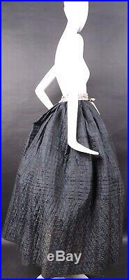 1840s Reversible Hand Sewn Petticoat For Dress W Hand Quilting