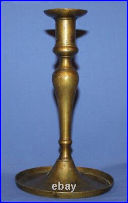 1880 Victorian Hand Made Bronze Candlestick