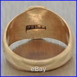 1880s Antique Victorian 14k Yellow Gold 13mm Wide Hand Engraved Band Ring
