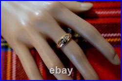 18 ct GOLD second hand antique Victorian rose diamond gold ring