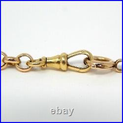 18 kt Yellow GOLD Late Victorian HAND MADE Chain CHOKER Necklace 16 1/2 A7469