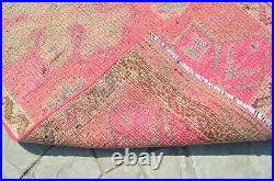 2x13 Rug Runner Turkish Rug Hand Made Low Pile Runner Rug Actual 2.4 x 12.6 ft