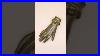 3d Antique Victorian Gilt Brass Hand Sculpture Display Victorian Antique