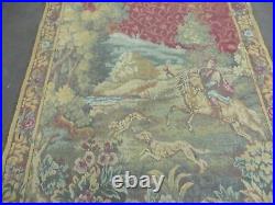 4' X 5' Vintage Tapestry Belgium Hand Loomed Victorian Nice 90ff