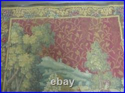 4' X 5' Vintage Tapestry Belgium Hand Loomed Victorian Nice 90ff