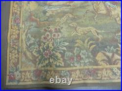 4' X 5' Vintage Tapestry Belgium Hand Loomed Victorian Nice 90ff