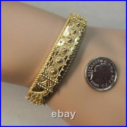 9 ct GOLD second hand antique victorian hollow rose gold bangle