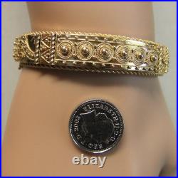 9 ct GOLD second hand antique victorian hollow rose gold bangle