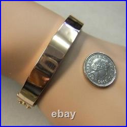 9 ct GOLD second hand antique victorian hollow rose gold bangle