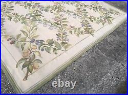 9x12 Victorian French Aubusson NeedlePoint Handmade FLORAL Rug HAND MADE