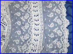 AMAZING Antique c1900s Edwardian Victorian Dress Hand Made Mixed Lace Wedding