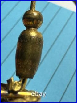 ANTIQUE Edwardian 1909 HAND CARVED SHELL