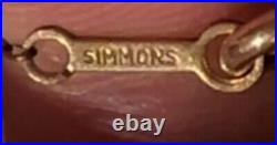 ANTIQUE SIMMONS Hand Cut ROCK CRYSTAL QUARTZ 14kt GOLD Spacers NECKLACE c 1910