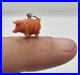 ANTIQUE VICTORIAN CARVED NATURAL CORAL, 9 ct. GOLD, ADORABLE PIGGY, PENDANT, CHARM