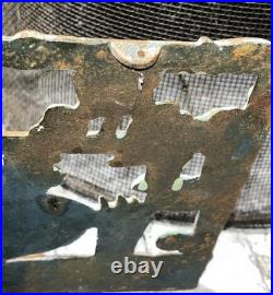 ANTIQUE VICTORIAN Goose Recipe Holder Cast Iron HAND PAINTED