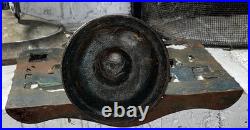 ANTIQUE VICTORIAN Goose Recipe Holder Cast Iron HAND PAINTED