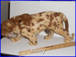 ANTIQUE VICTORIAN LRG 12 JUAGUAR HAND STICHED FUR CHILDs TOY DOLL TAXIDERMY