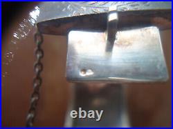 A Fabulous Victorian 1 1\4 Inch Wide Sterling Silver Hand Repousse Cuff Bracelet