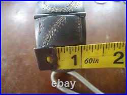 A Fabulous Victorian 1 1\4 Inch Wide Sterling Silver Hand Repousse Cuff Bracelet