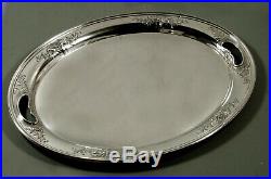 Alvin Sterling Tea Set Tray c1940 Hand Chased No Mono