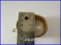 Antique 14K Gold Victorian Bangle-Dated 1874 Hand-Engraved with Niello Detailing