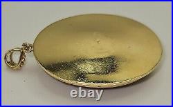 Antique 14k OVER 14 GRAMS Victorian Hand Carved Shell Cameo Yellow Gold