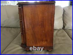 Antique 1800's Hand Made Salesman Sample Mohogany Dresser with Burl Wood Veneer