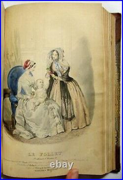 Antique 1848 EDGAR ALLAN POE Hand Colored GRAHAM'S MAGAZINE Marginalia 1ST PRINT