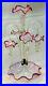 Antique 1880 Victorian Epergne Cranberry/Ruby Glass Center Trumpet & 4 Baskets