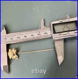 Antique 18K Gold Floral Stick Pin Chrysanthemum Victorian Hand Engraved 2.2g Antique 18K Gold Floral Stick Pin Chrysanthemum Victorian Hand Engraved 2.2g