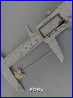 Antique 18K Gold Floral Stick Pin Chrysanthemum Victorian Hand Engraved 2.2g Antique 18K Gold Floral Stick Pin Chrysanthemum Victorian Hand Engraved 2.2g