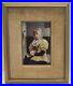 Antique 19th C. Victorian KPM Hand Painted Framed Porcelain Plaque of Young Girl
