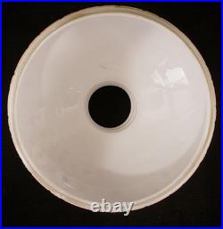 Antique 7 Opal Glass Student Lamp Shade, Hand Painted Victorian Antique 7 Opal Glass Student Lamp Shade, Hand Painted Victorian