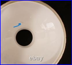 Antique 7 Opal Glass Student Lamp Shade, Hand Painted Victorian Antique 7 Opal Glass Student Lamp Shade, Hand Painted Victorian