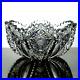 Antique American Brilliant Period ABP Hand Cut Crystal Glass Bowl 8.75 Hobstar