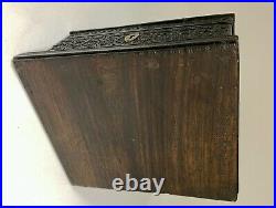 Antique Anglo Indian Hand Carved Wooden Box circa 1895