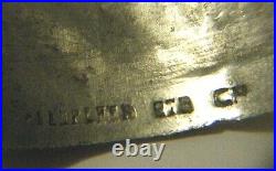 Antique Bracelet cuff lamas PERUPLATA CM Camusso Welsch 925 hinged cuff lamas