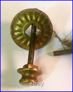 Antique Brass Bronze Woman's HAND DOOR KNOCKER Victorian