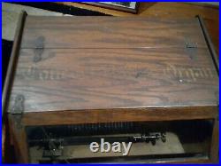 Antique CONCERT ROLLER ORGAN 1901 Hand Crank Victorian Music Box + 12 Song Cobs