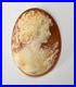 Antique Cameo Hand Carved Victorian Shell Circa 1860s Rose Keeper Italian Large