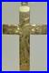 Antique Christian Cross Pendant Victorian 9k Solid Gold-Hand Engraved