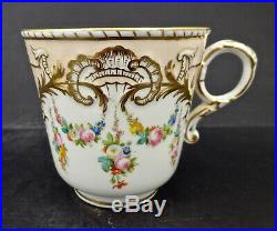 Antique Copeland Tea Cup & Saucer, Hand Painted