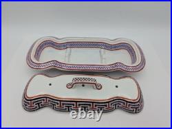 Antique English Toothbrush Holder / Razor Box Victorian Hand-Painted 1833-1847