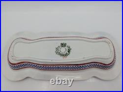 Antique English Toothbrush Holder / Razor Box Victorian Hand-Painted 1833-1847
